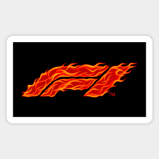 Flaming Formula 1 Logo – Fire and Speed Design Magnet